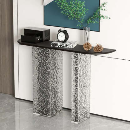 Half-Moon Acrylic Console Table
