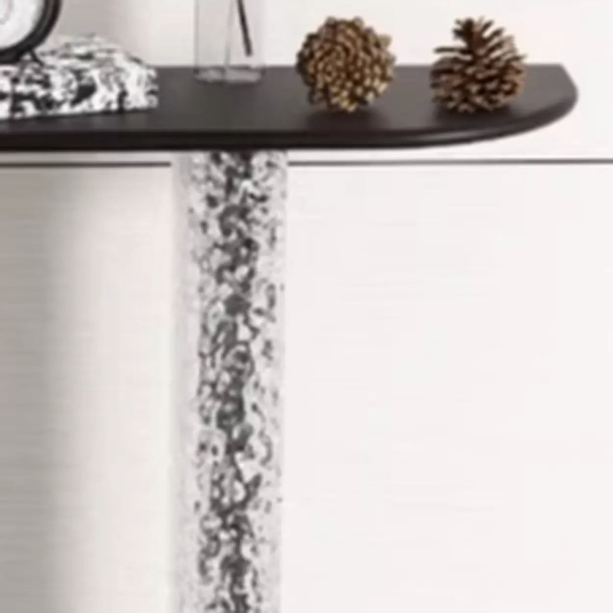Half-Moon Acrylic Console Table
