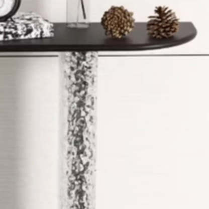 Half-Moon Acrylic Console Table
