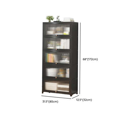 Elegant Wooden Mesh Rectangular Bookcase