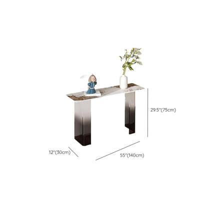 Acrylic Sintered Stone Top Console Table