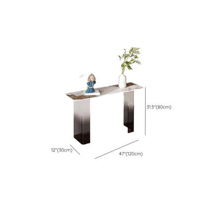 Acrylic Sintered Stone Top Console Table