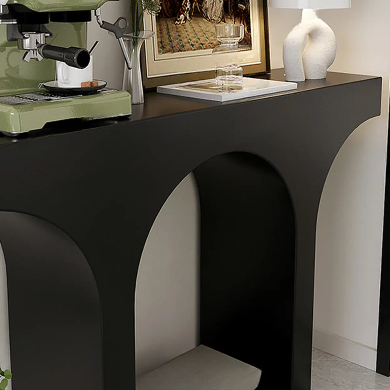 Entryway Arch-Base Timber Console Table