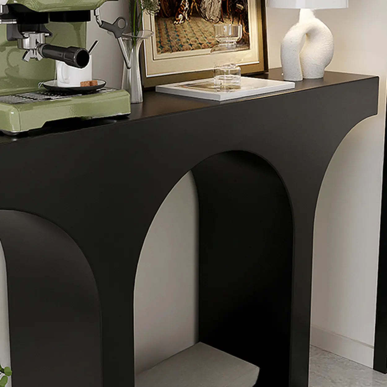 Entryway Arch-Base Timber Console Table