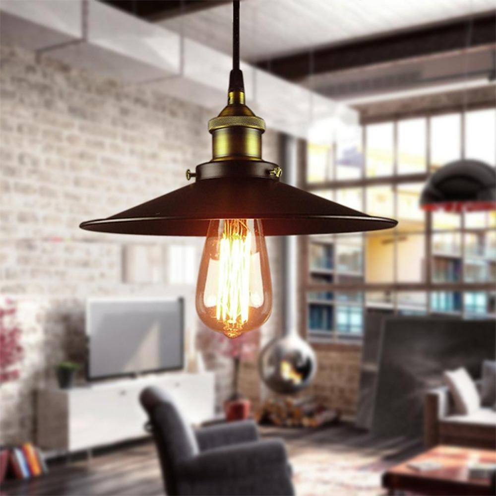 Adjustable Industrial Metal Cone Pendant