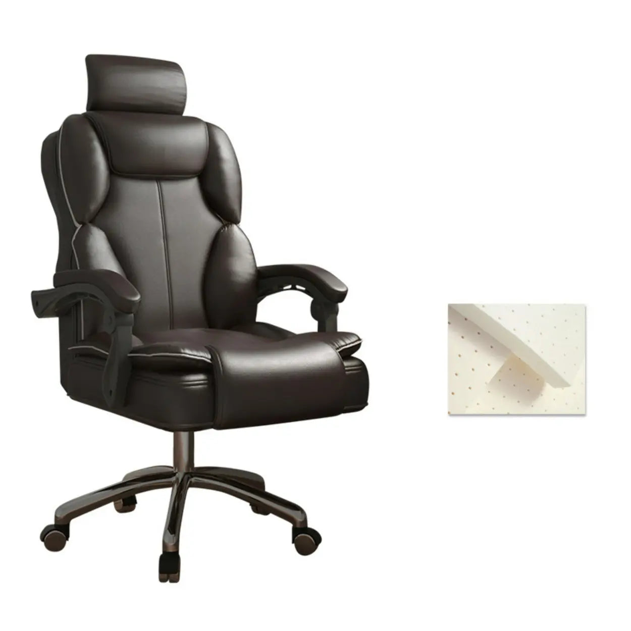 Ergonomic Adjustable Reclining Office Chair with Headrest