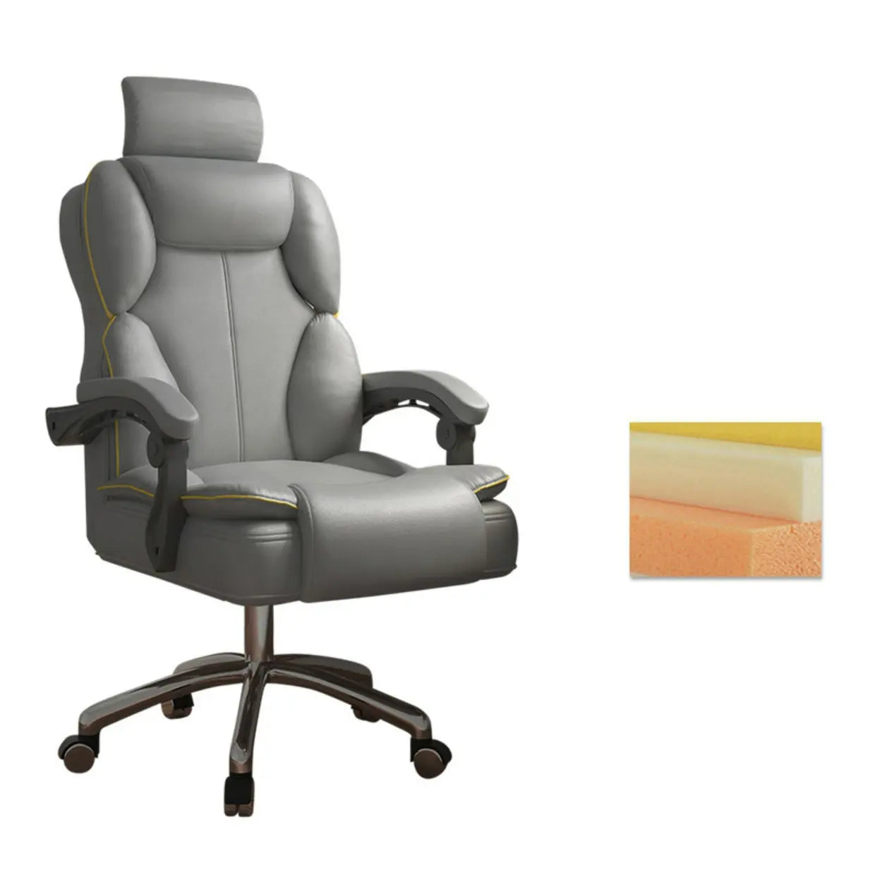 Ergonomic Adjustable Reclining Office Chair with Headrest