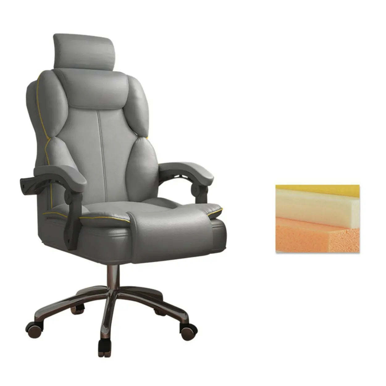 Ergonomic Adjustable Reclining Office Chair with Headrest