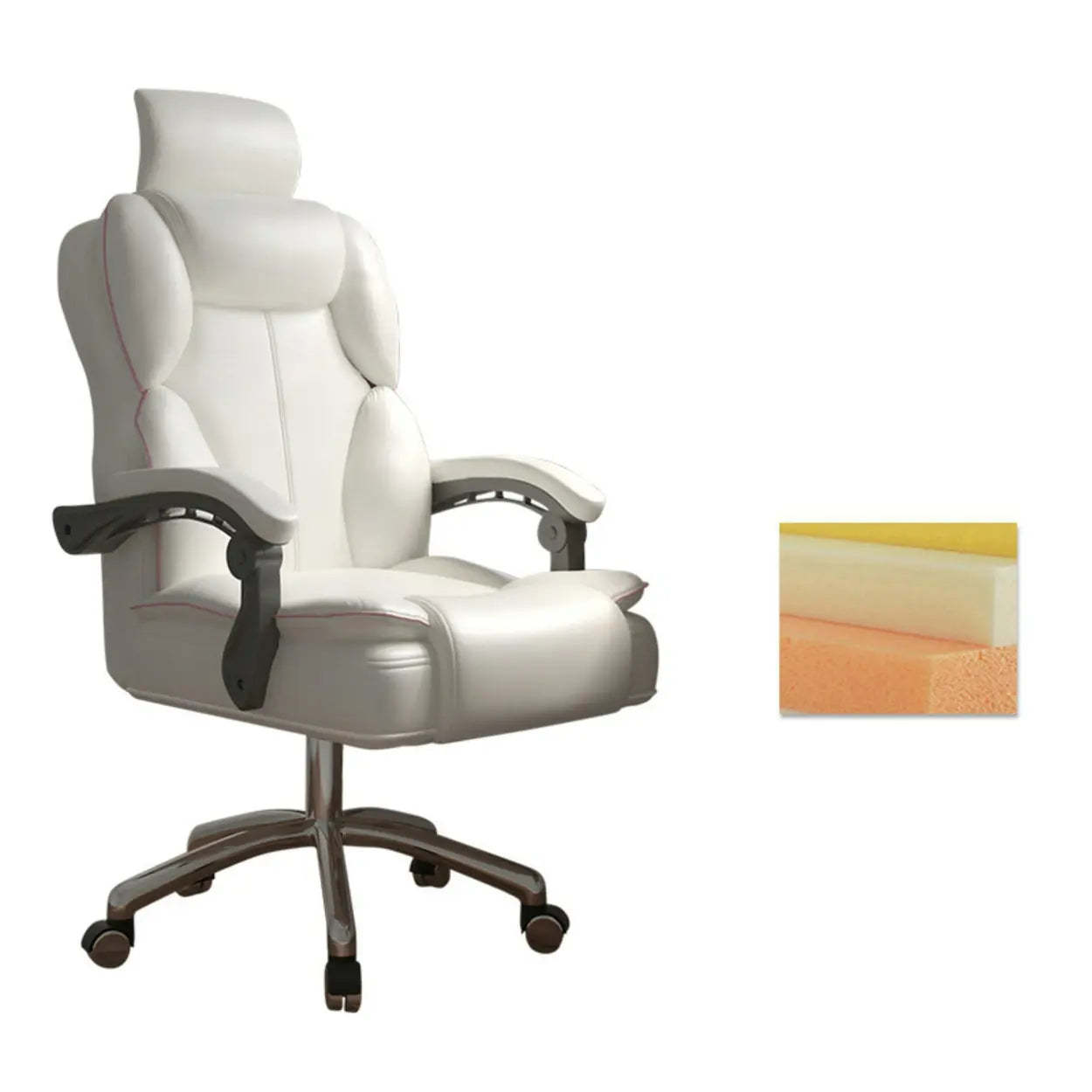Ergonomic Adjustable Reclining Office Chair with Headrest