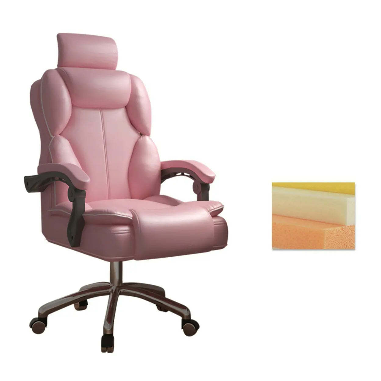 Ergonomic Adjustable Reclining Office Chair with Headrest