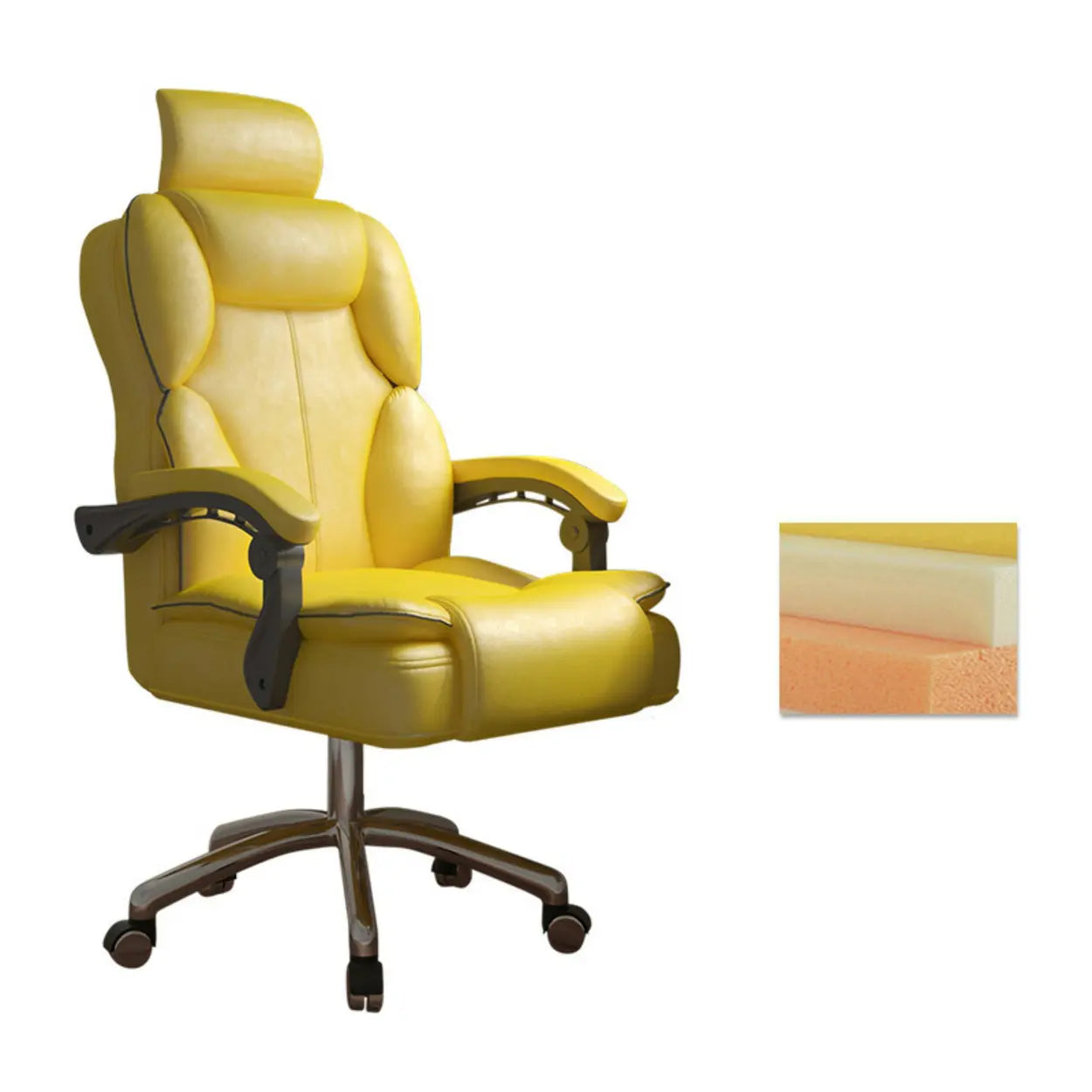 Ergonomic Adjustable Reclining Office Chair with Headrest