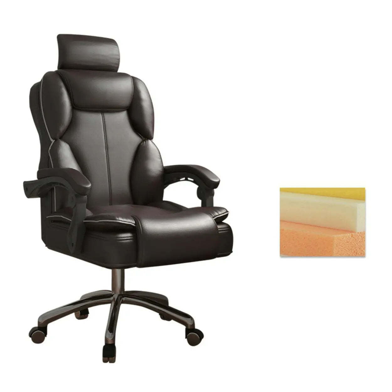 Ergonomic Adjustable Reclining Office Chair with Headrest