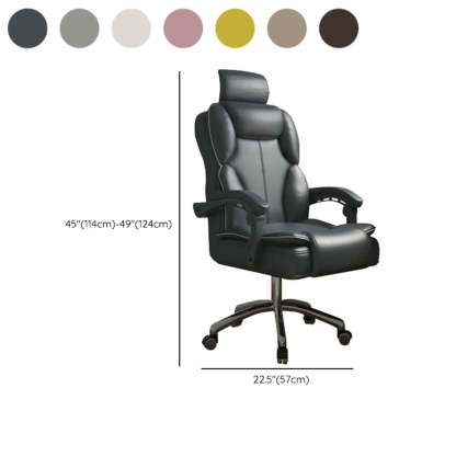 Ergonomic Adjustable Reclining Office Chair with Headrest