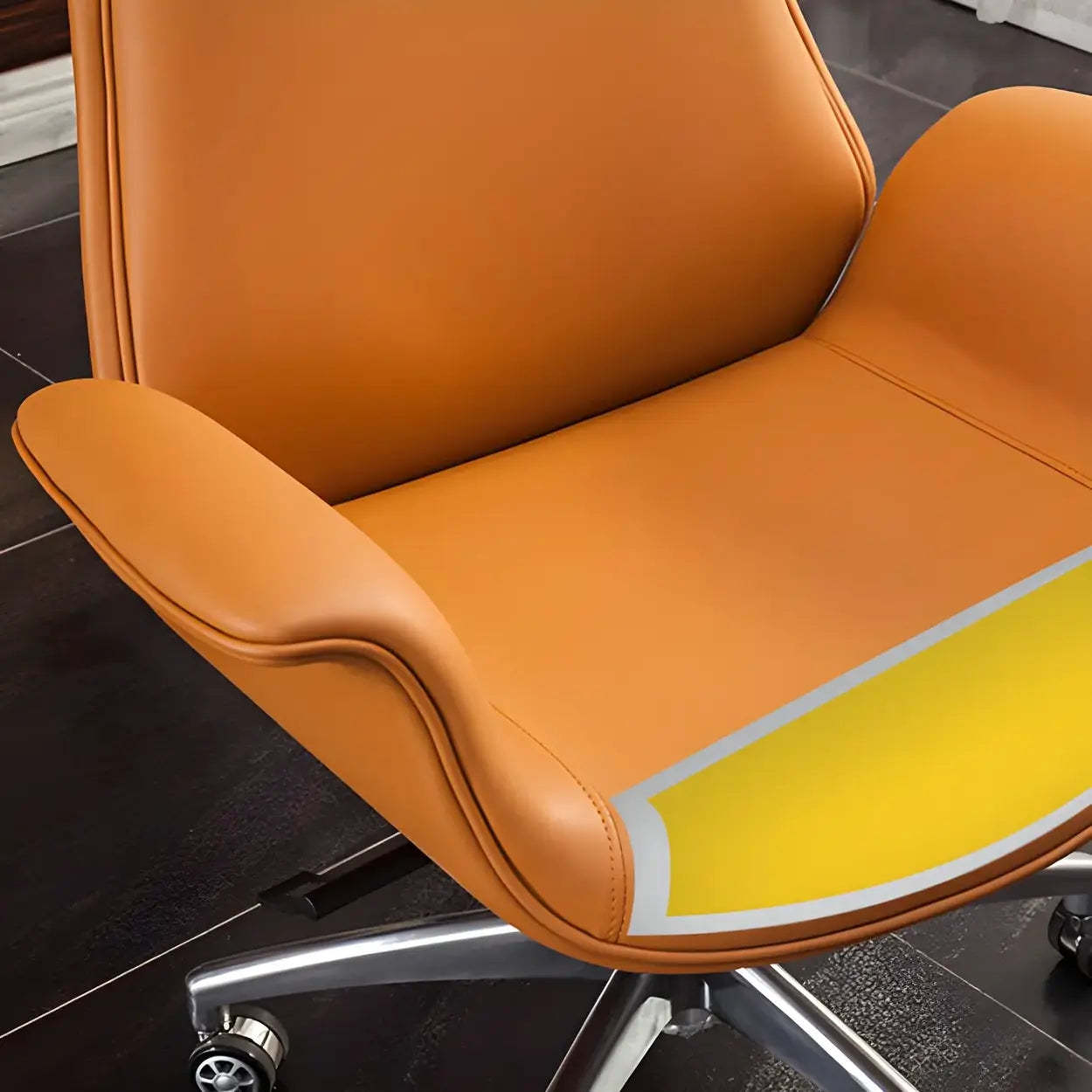 Ergonomic Adjustable Leather Executive Office Chair