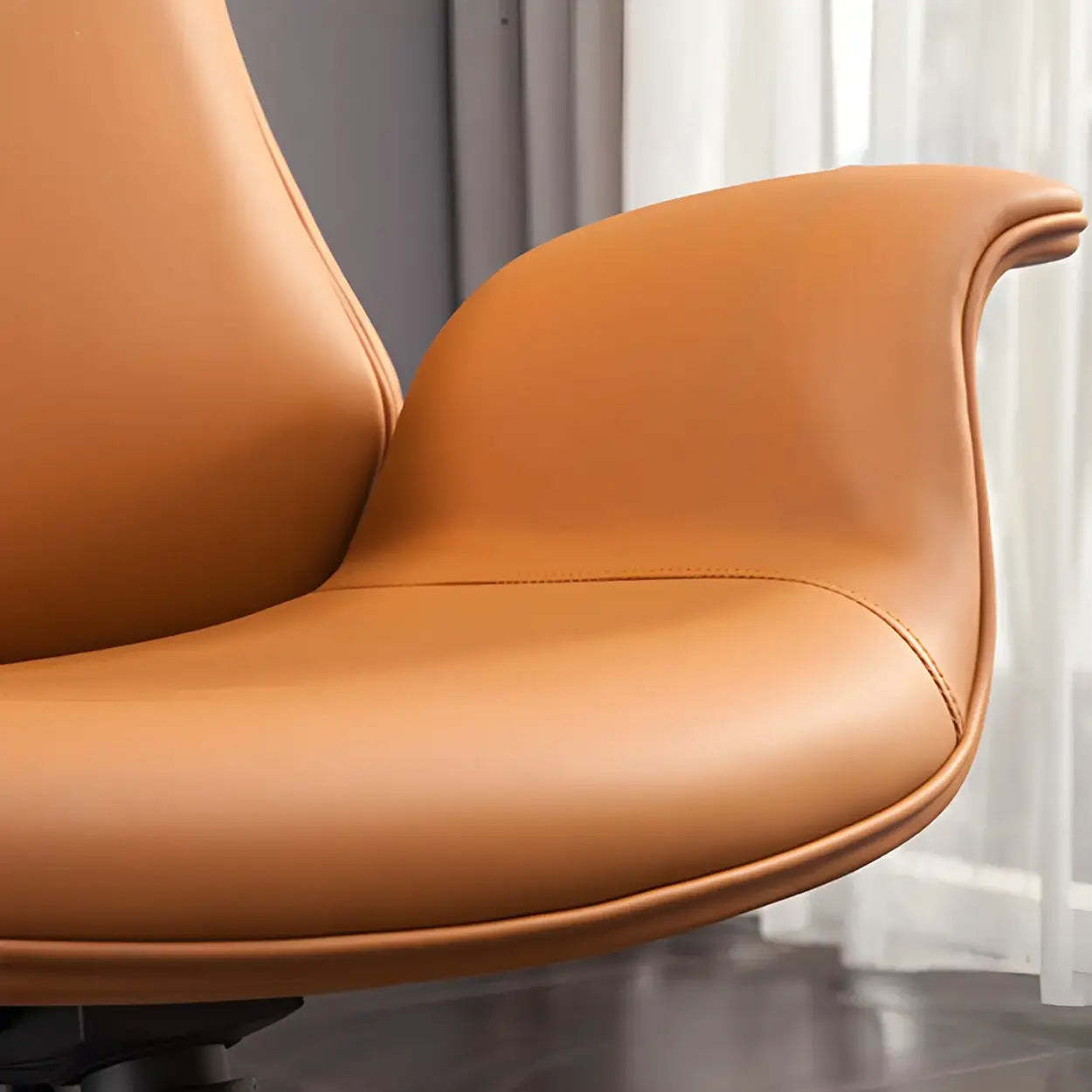 Ergonomic Adjustable Leather Executive Office Chair