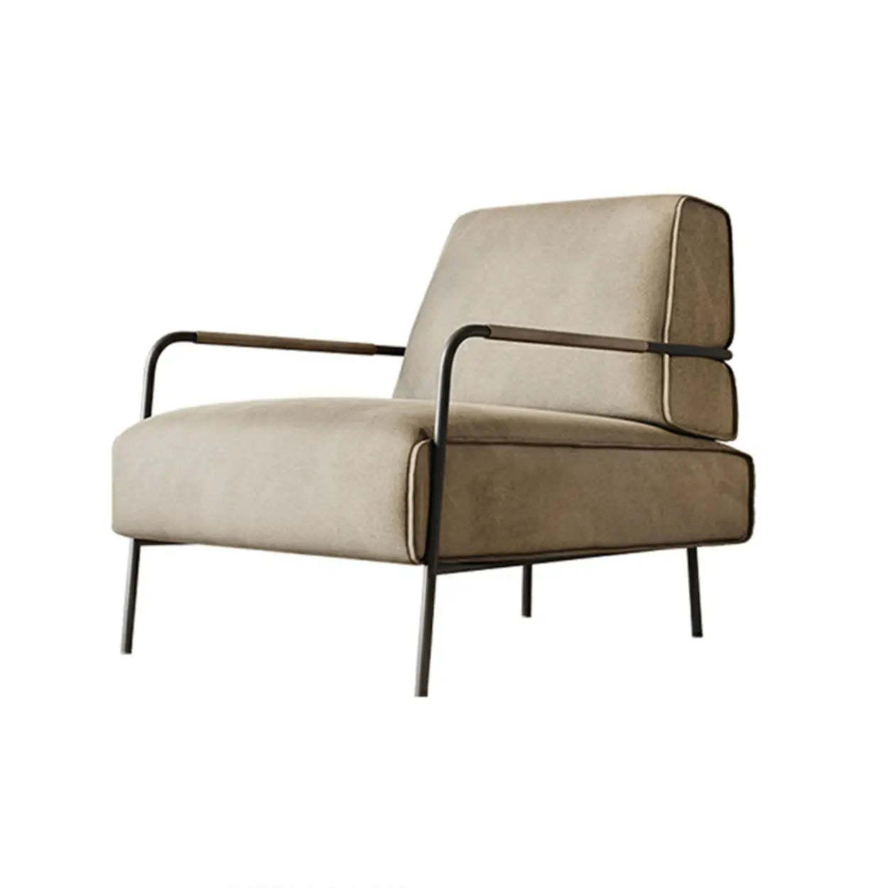 Fixed arm steel office chairs for bedroom — White
