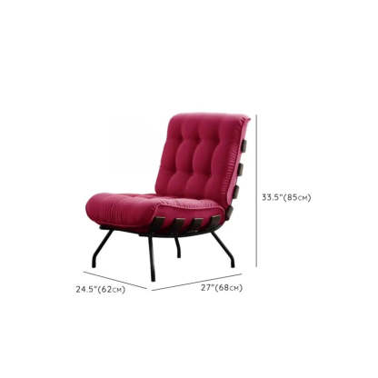 Ergonomic Green Tufted Back Spider Base Side Chair