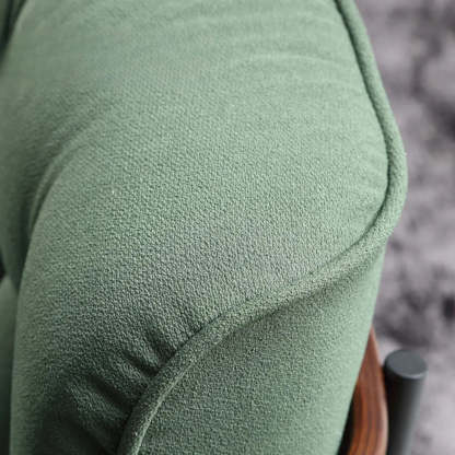 Ergonomic Green Tufted Back Spider Base Side Chair
