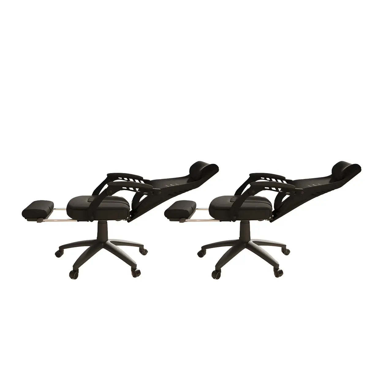 Ergonomic Black Mesh High-Back Office Chair — White / 1 Piece / With Footrest