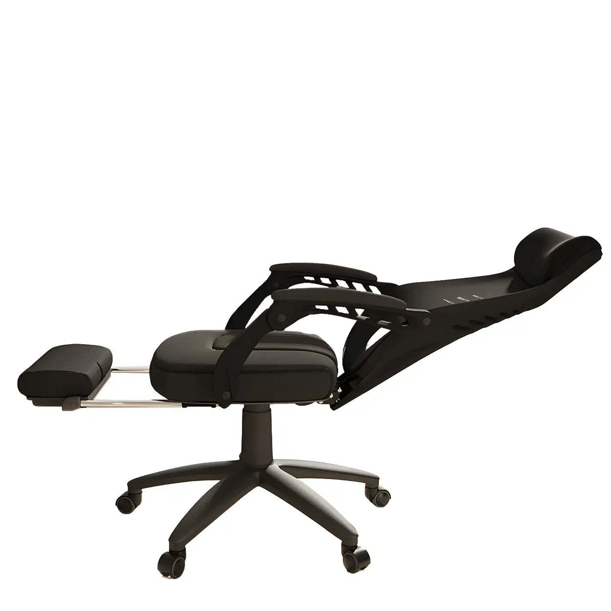 Ergonomic Black Mesh High-Back Office Chair — White / 6 Piece Set / With Footrest