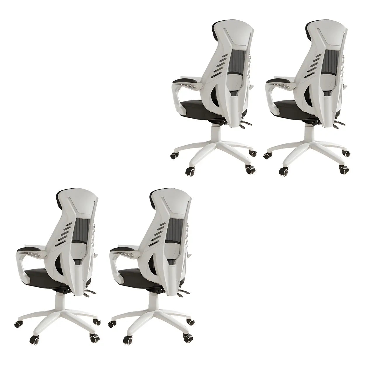 Ergonomic Black Mesh High-Back Office Chair