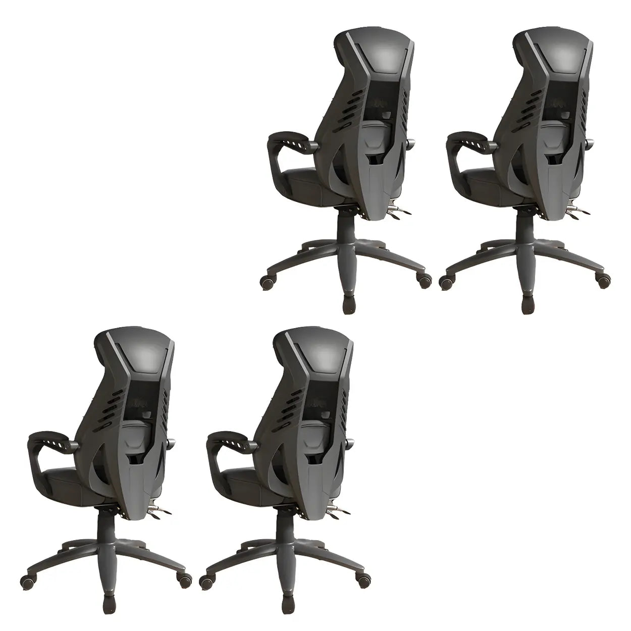 Ergonomic Black Mesh High-Back Office Chair