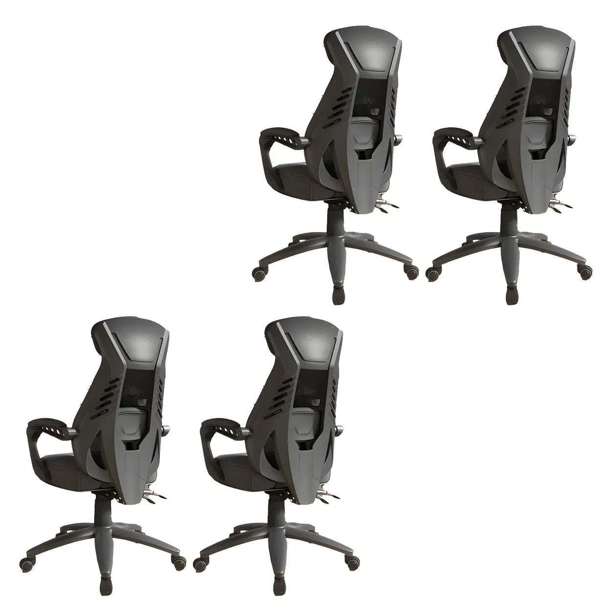 Ergonomic Black Mesh High-Back Office Chair