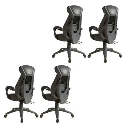 Ergonomic Black Mesh High-Back Office Chair