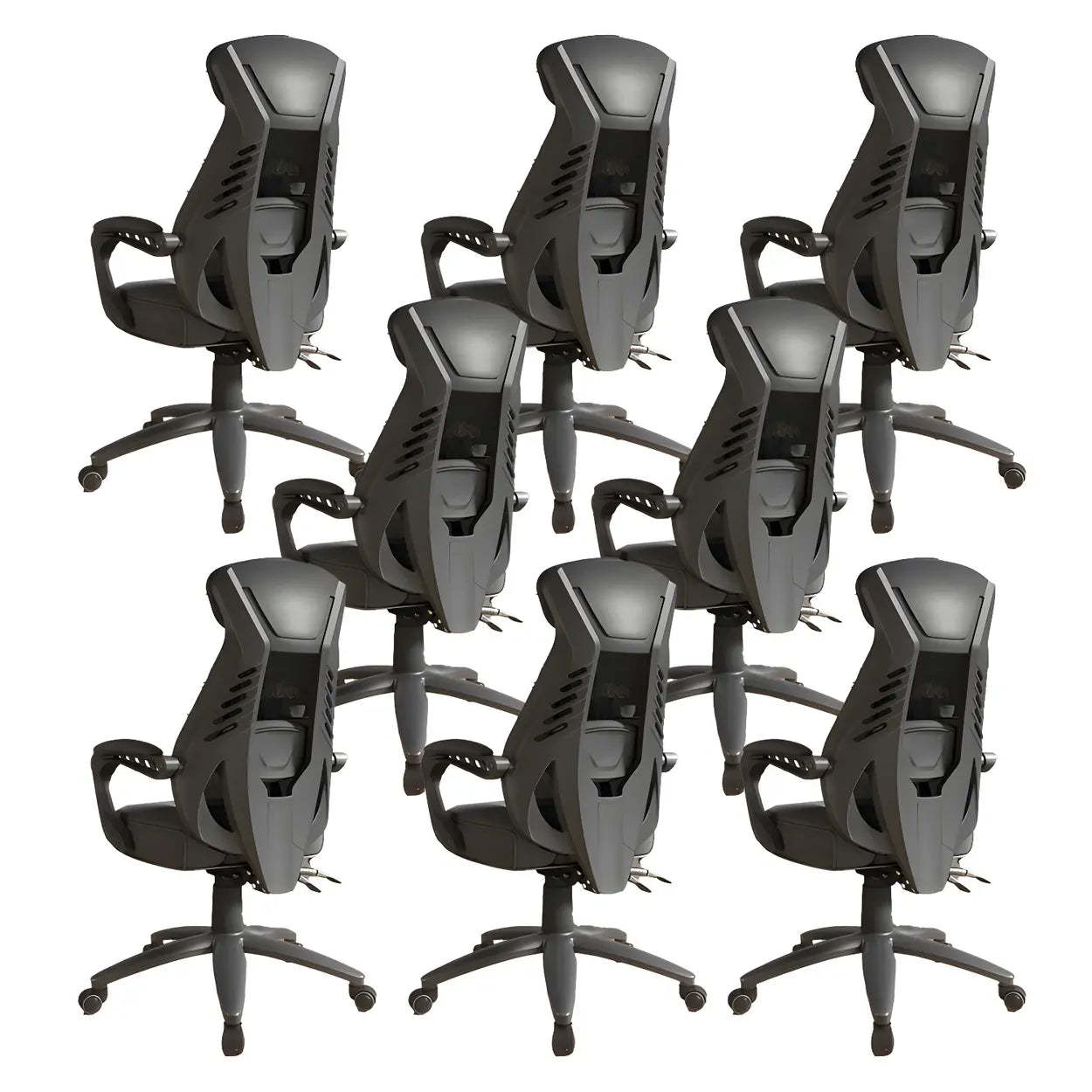 Ergonomic Black Mesh High-Back Office Chair