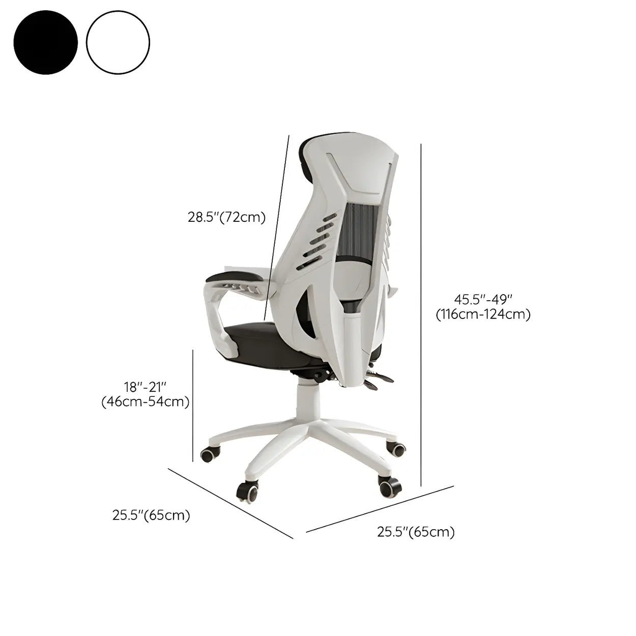 Ergonomic Black Mesh High-Back Office Chair