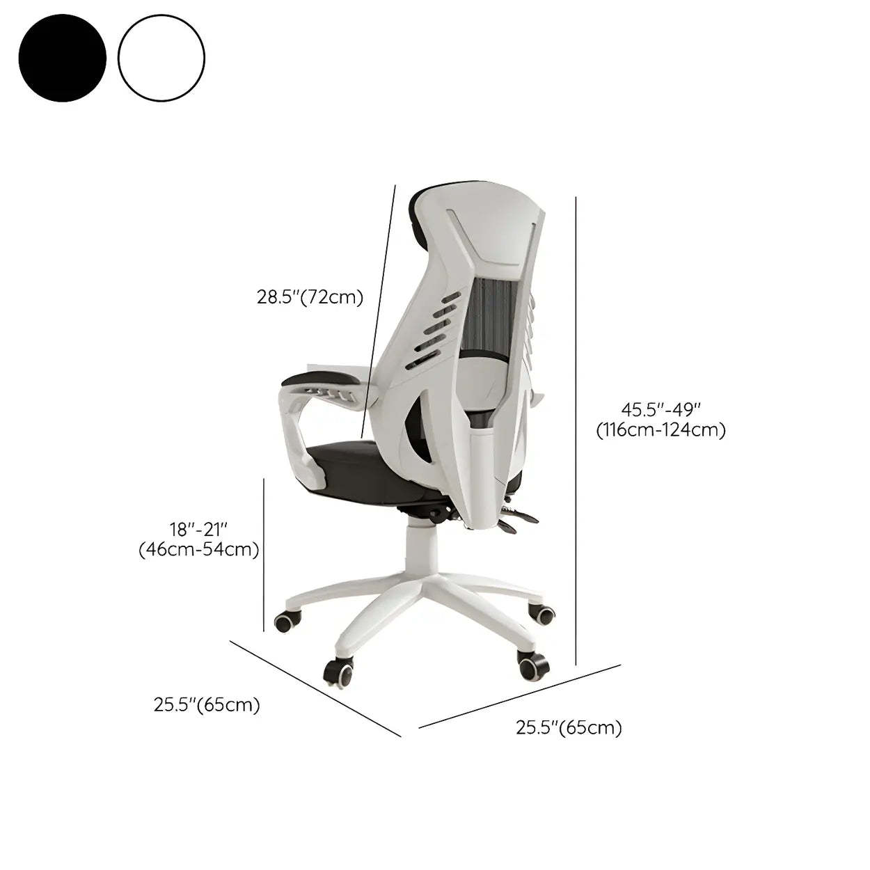 Ergonomic Black Mesh High-Back Office Chair