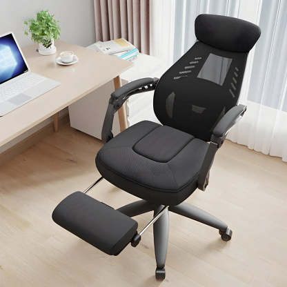 Ergonomic Black Mesh High-Back Office Chair — Black / 2 Piece Set / Without Footrest