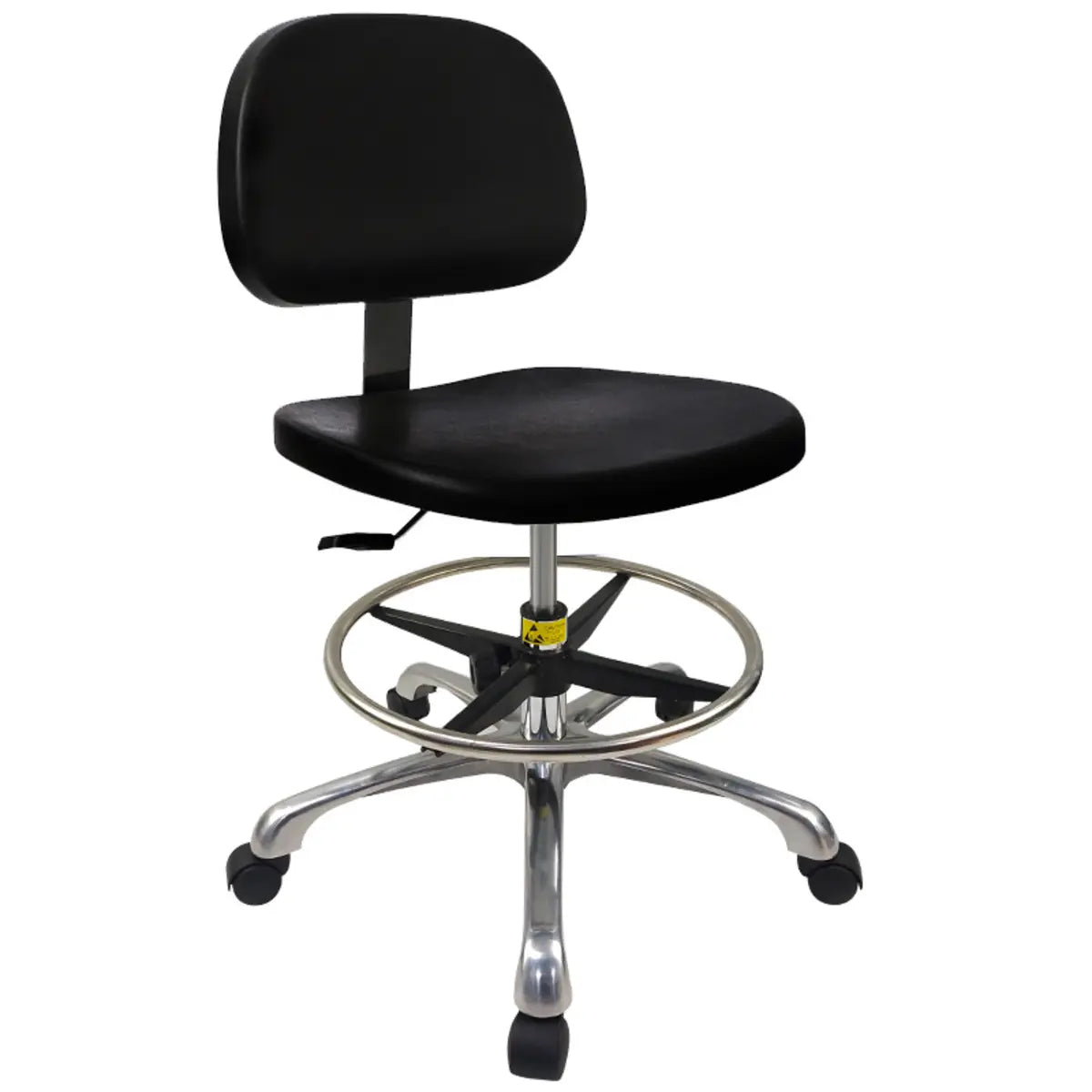 Ergonomic Metal Adjustable Black Office Stool