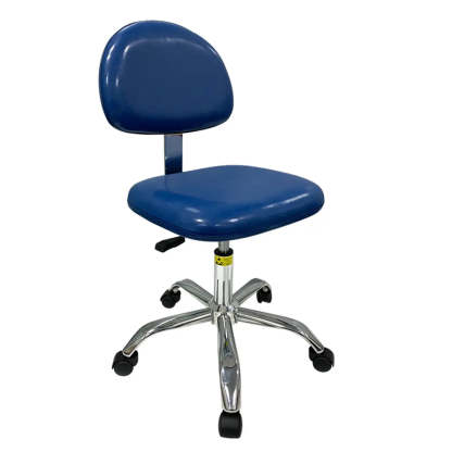 Ergonomic Metal Adjustable Black Office Stool