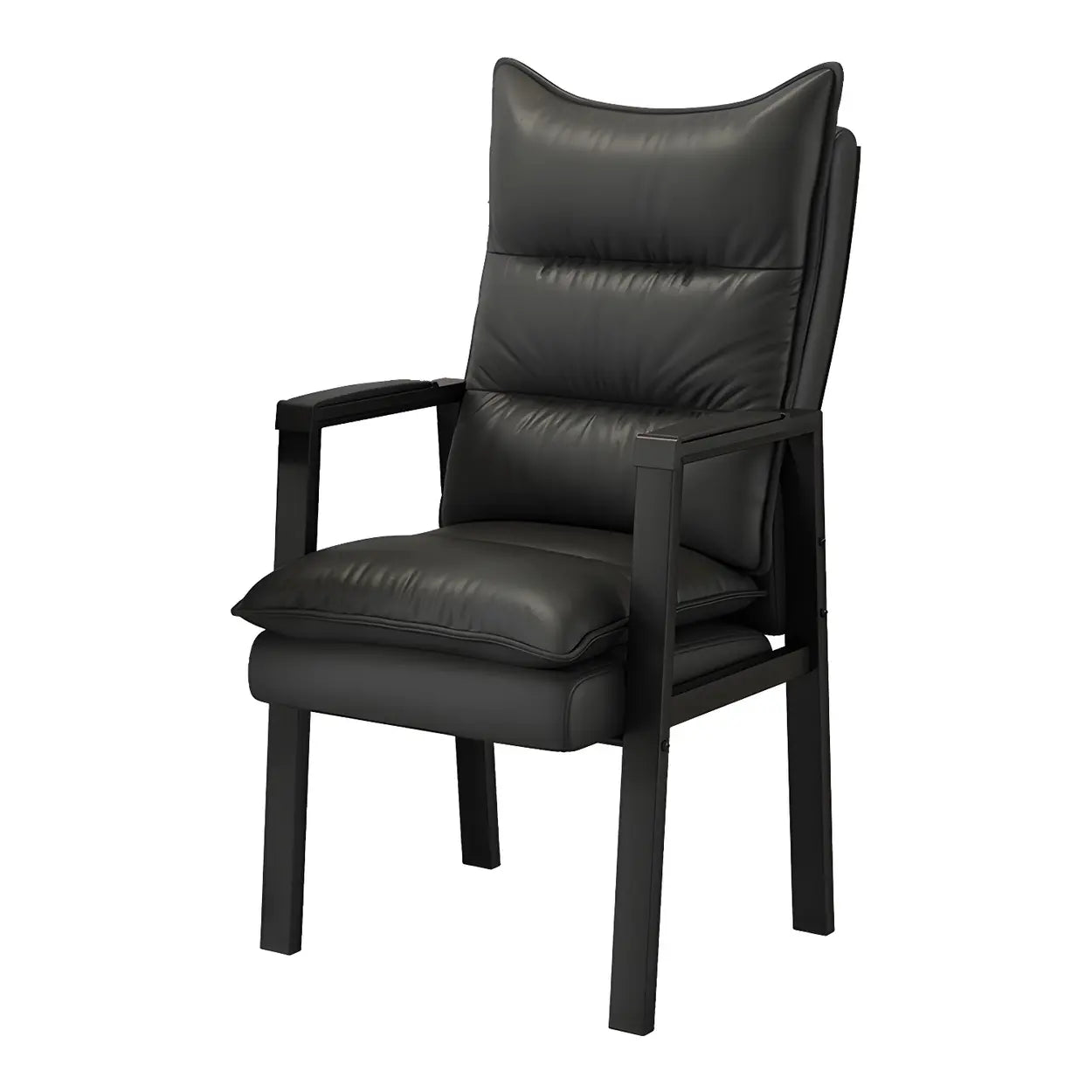 Ergonomic Blue High-Back Padded Office Chair — Grey / Nappa