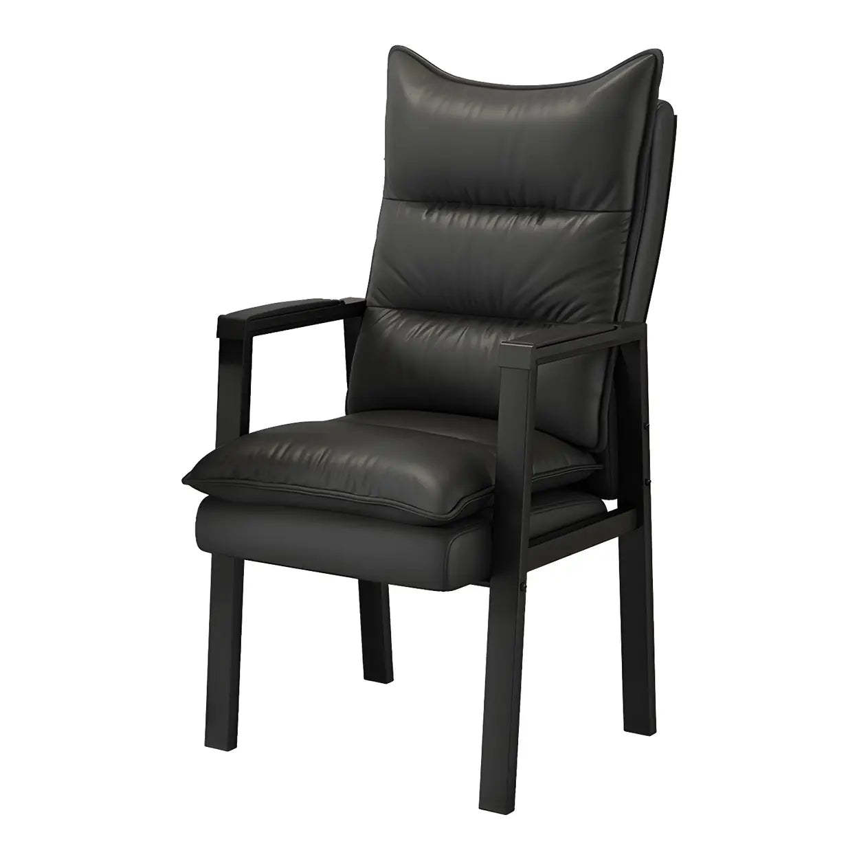 Ergonomic Blue High-Back Padded Office Chair — Grey / Nappa