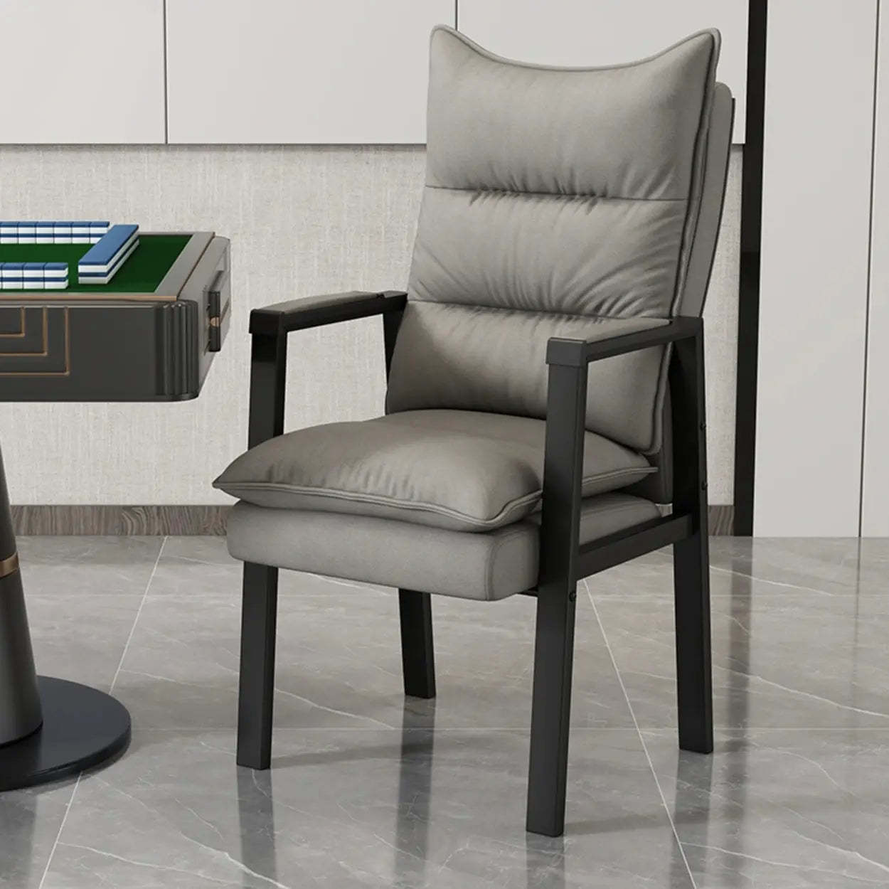Ergonomic Blue High-Back Padded Office Chair