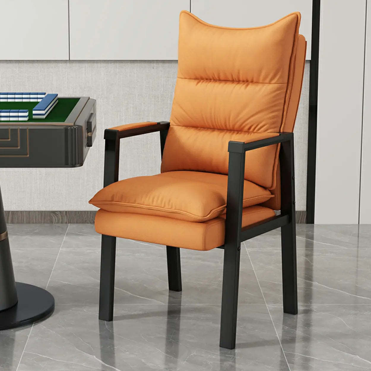 Ergonomic Blue High-Back Padded Office Chair
