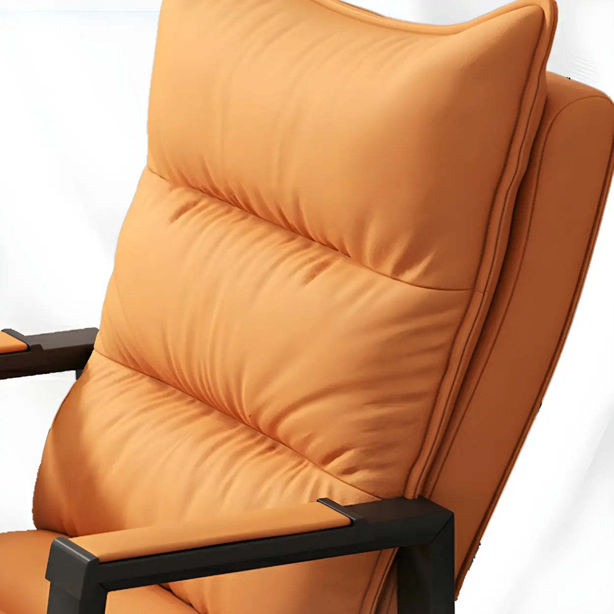 Ergonomic Blue High-Back Padded Office Chair — Orange / Nappa