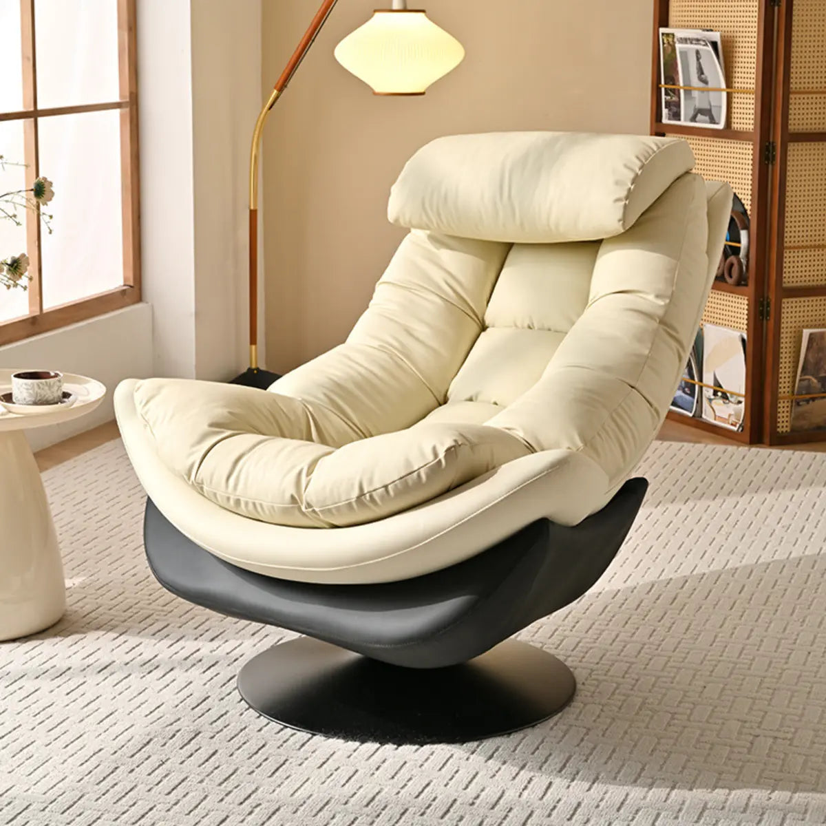 Ergonomic Swivel Reclining Silicone Lounge Chair