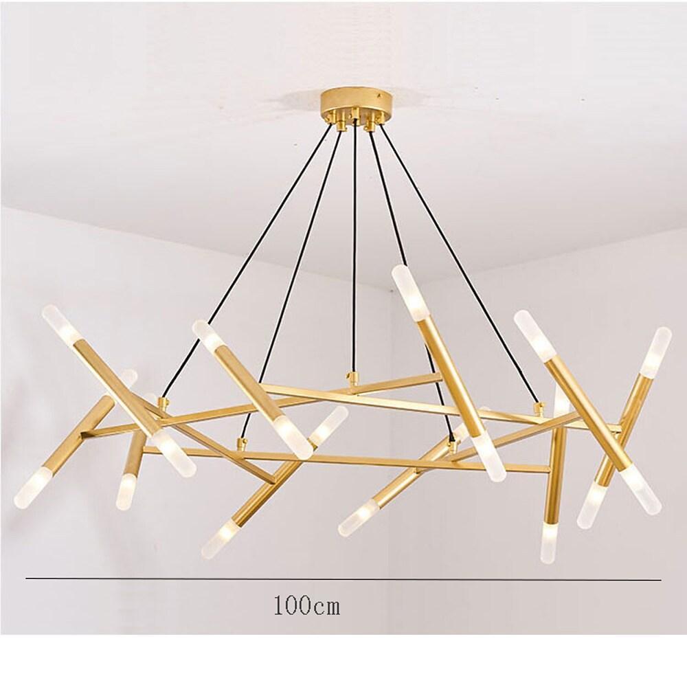 Creative Metal Design 16 Lights LED Industrial Chandeliers Hanging Lamp-Lighom