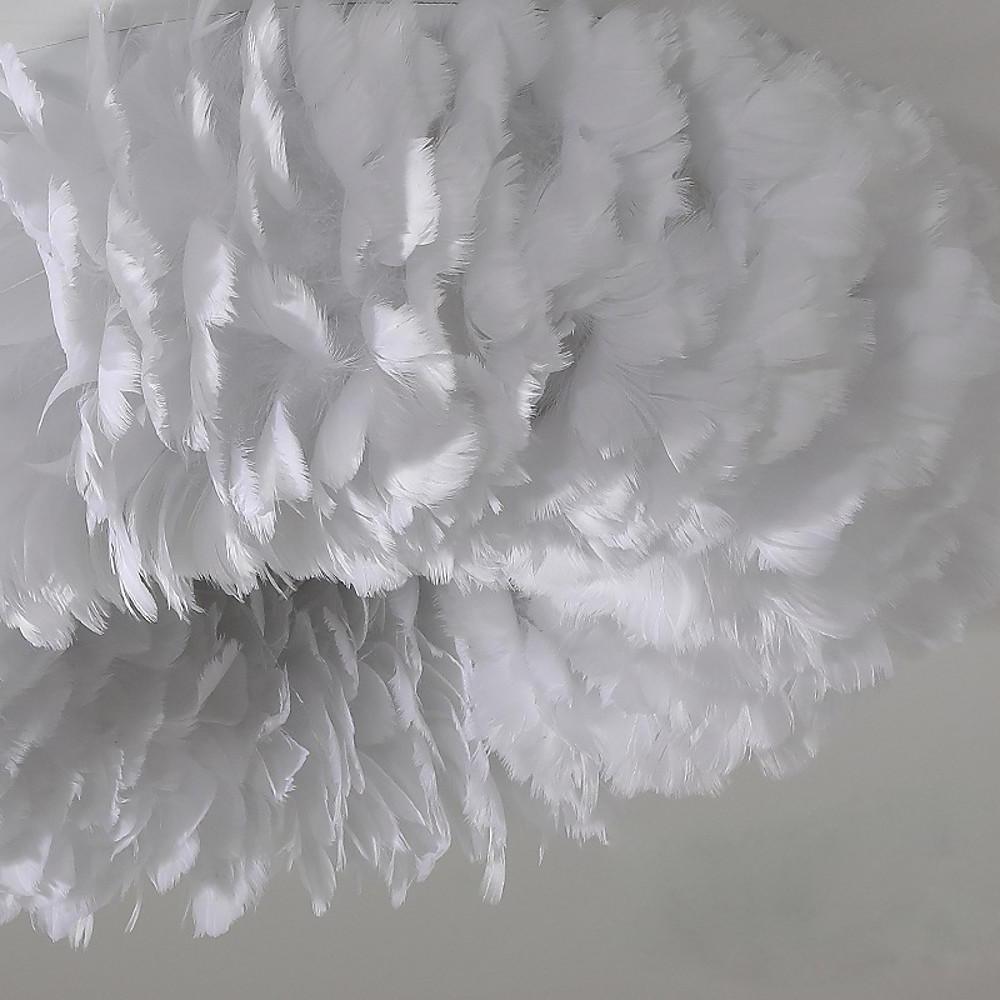 Feather Fairy Tale Theme Artistic Capiz Pendant Light Ceiling Light-Lighom