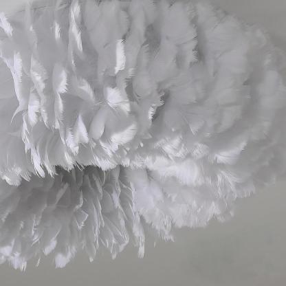 Feather Fairy Tale Theme Artistic Capiz Pendant Light Ceiling Light-Lighom