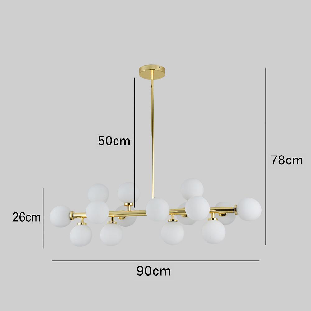 35" LED 16-Bulb Molecular Pendant