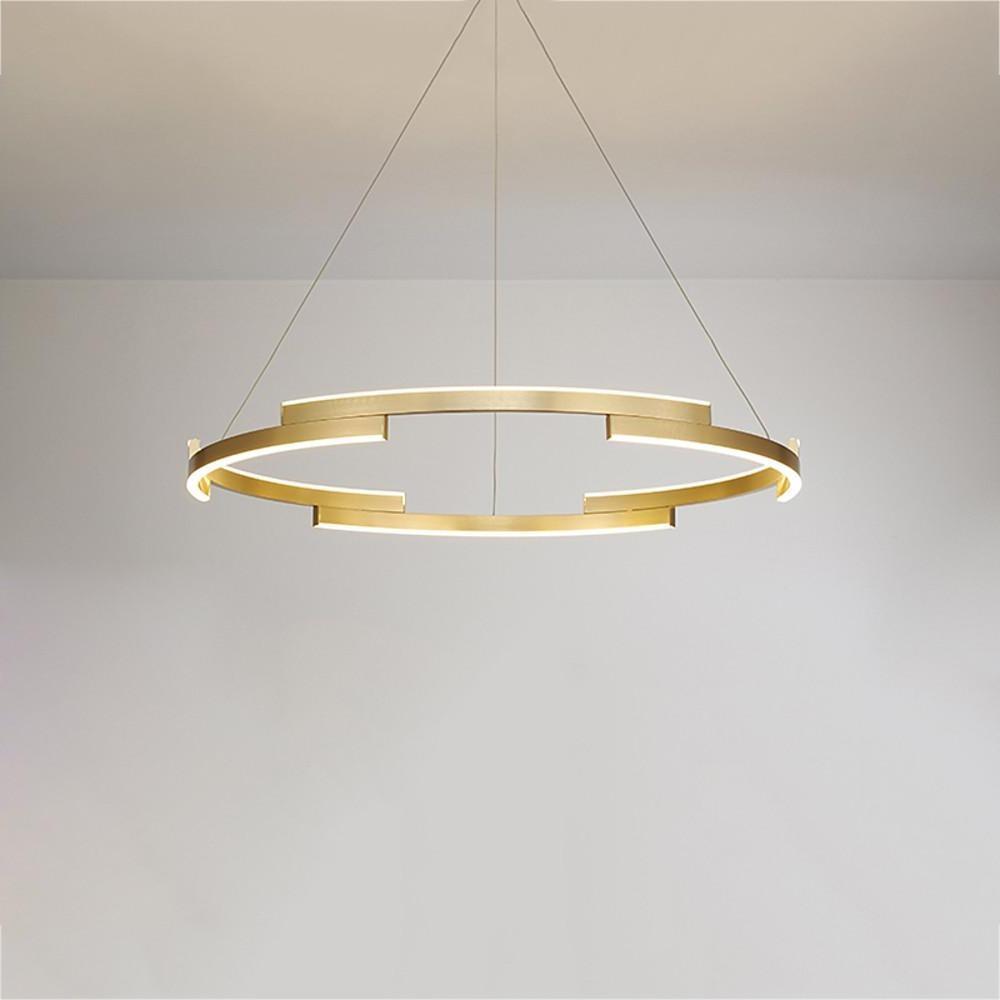 Geometrical Circular LED Modern Chandeliers Kitchen Island Lighting-Lighom