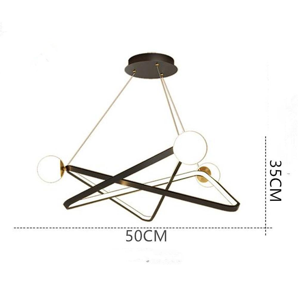 Geometric Design LED Modern Chandeliers Glass Pendant Lights Hanging Lamp-Lighom