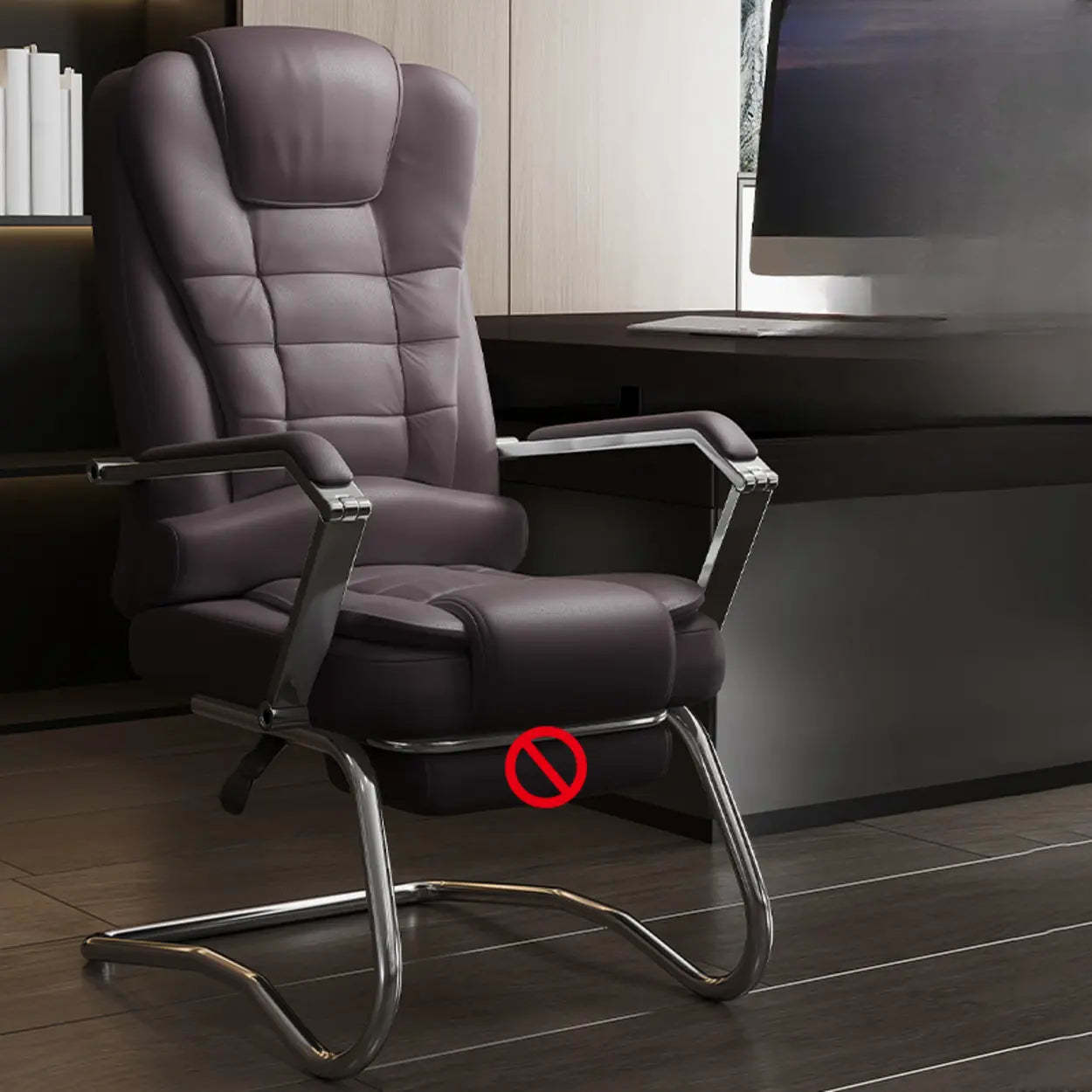 Executive Leather High-Back Office Chair