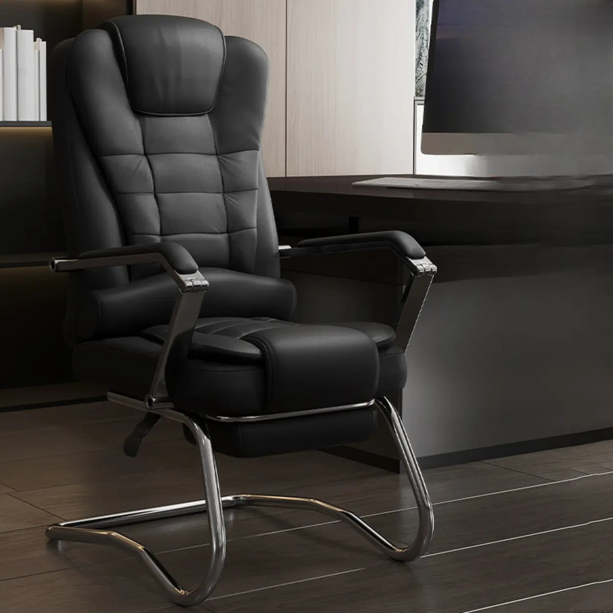 Executive Leather High-Back Office Chair