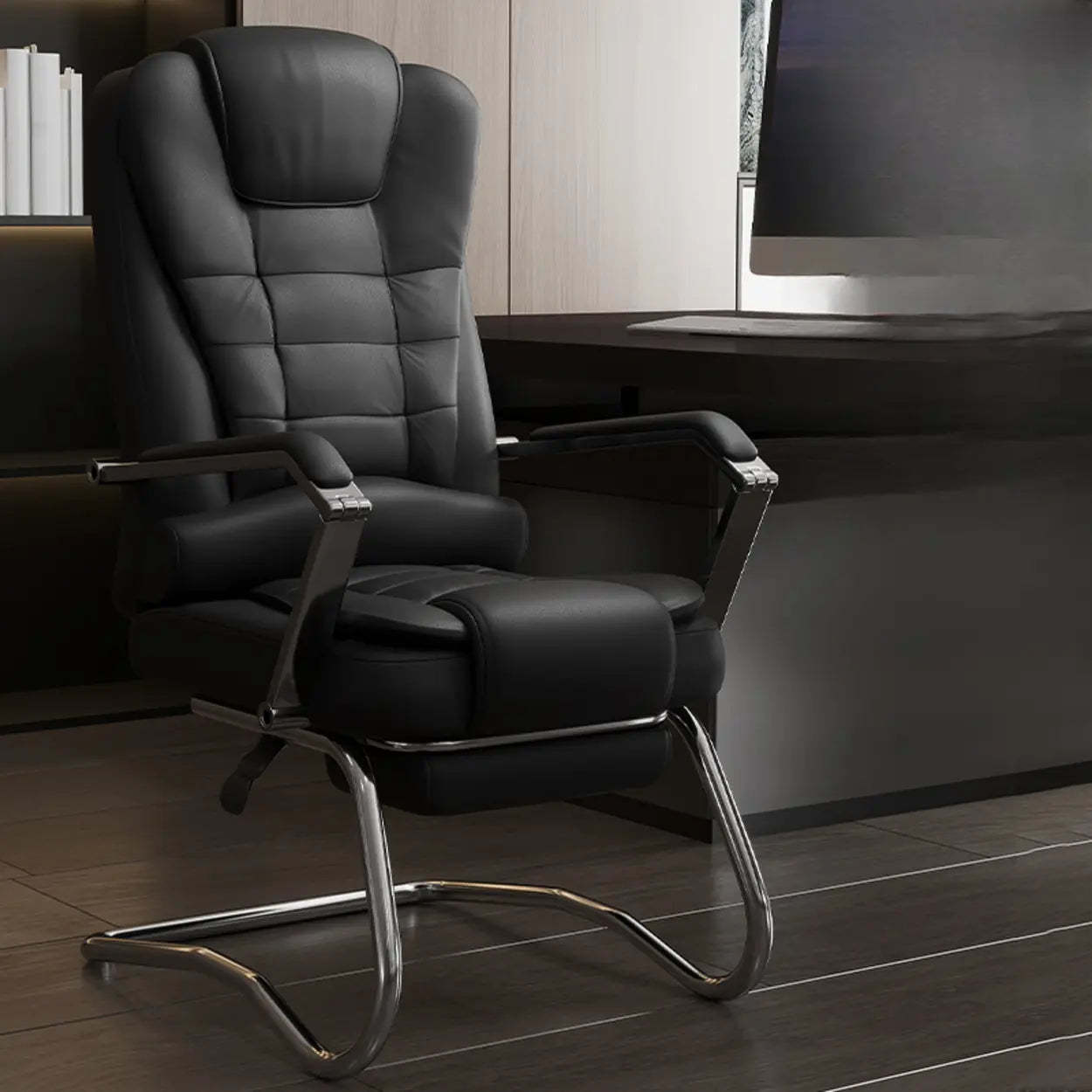 Executive Leather High-Back Office Chair