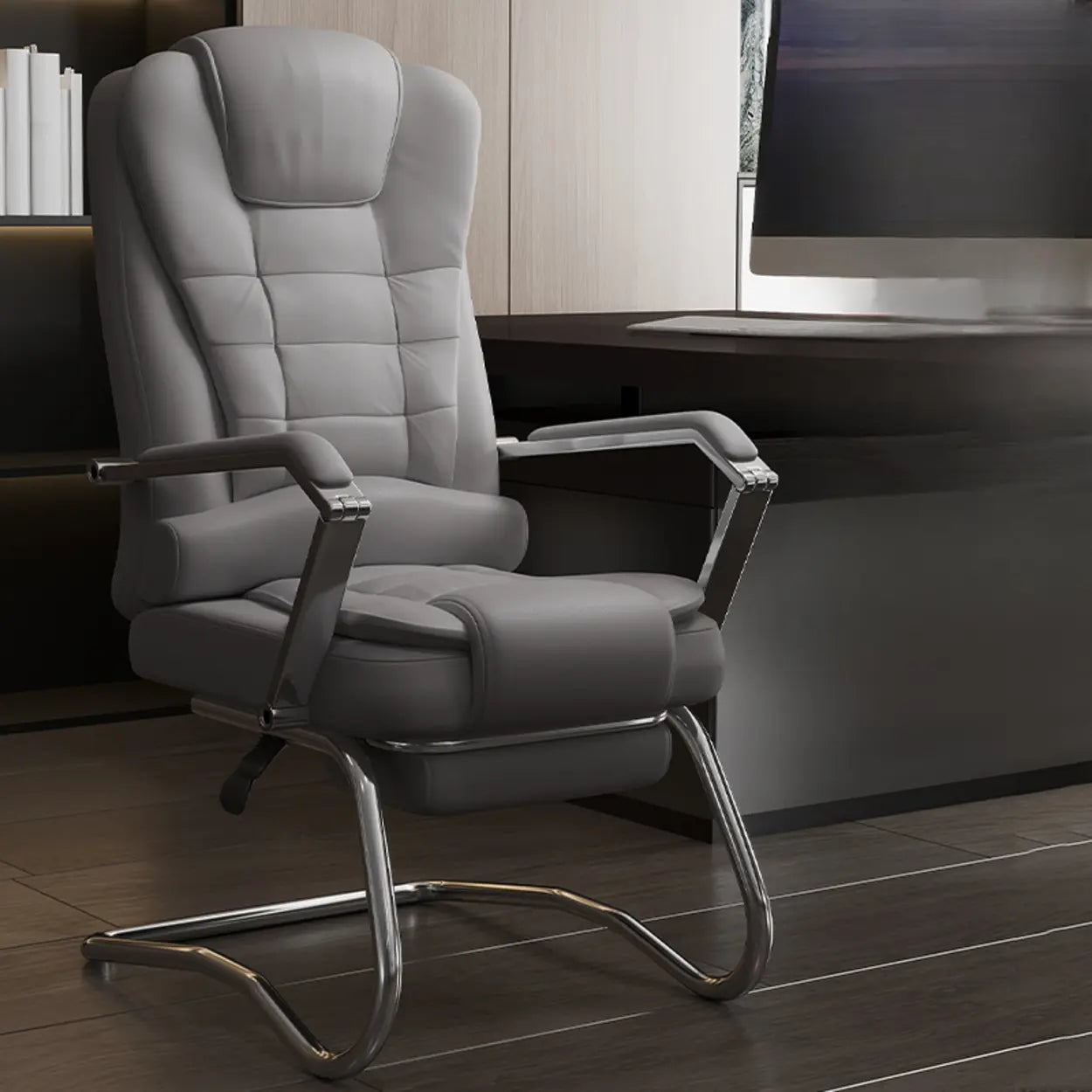 Executive Leather High-Back Office Chair